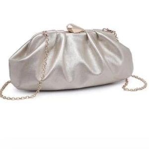 Welma Pochette Clutch Silver Brand New